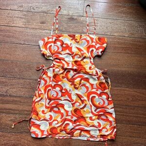 Orange Mini Dress